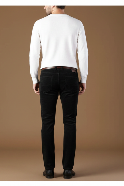 Pantalon Velours Homme 5 Poches - Noir - vue 2