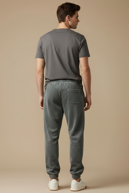 Pantalon Velours Gris Côtelé Décontracté Homme Jogging - vue 2