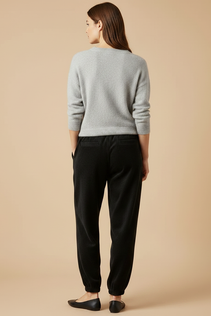 Pantalon Slouchy Velours - Noir - vue 2