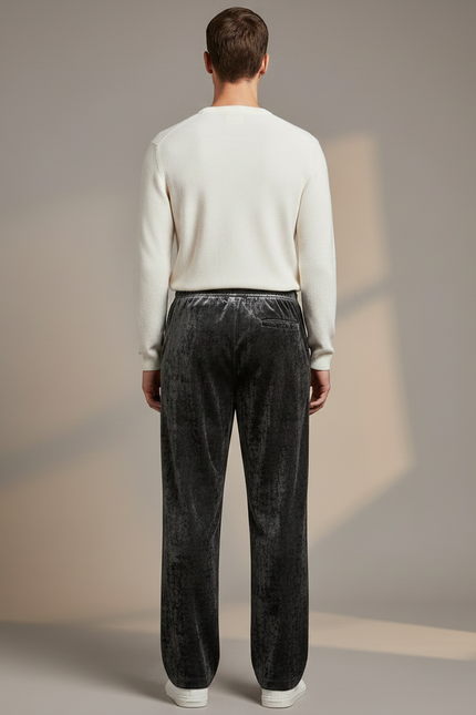 Pantalon Jogging Velours Homme - Gris - vue 2