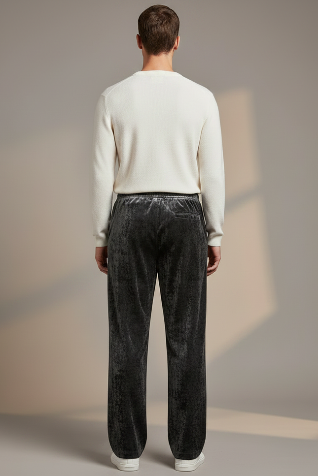 Pantalon Jogging Velours Homme - Gris - vue 2