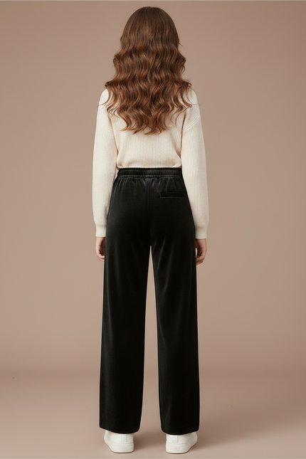Pantalon Velours Ado - Noir - vue 2