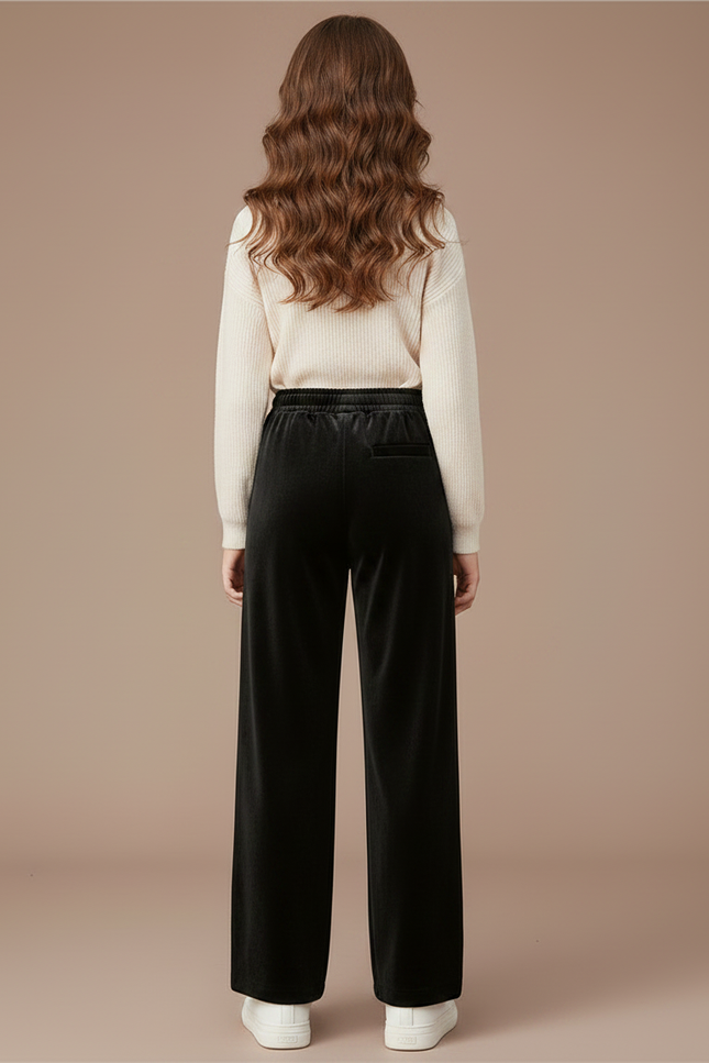Pantalon Velours Ado - Noir - vue 2