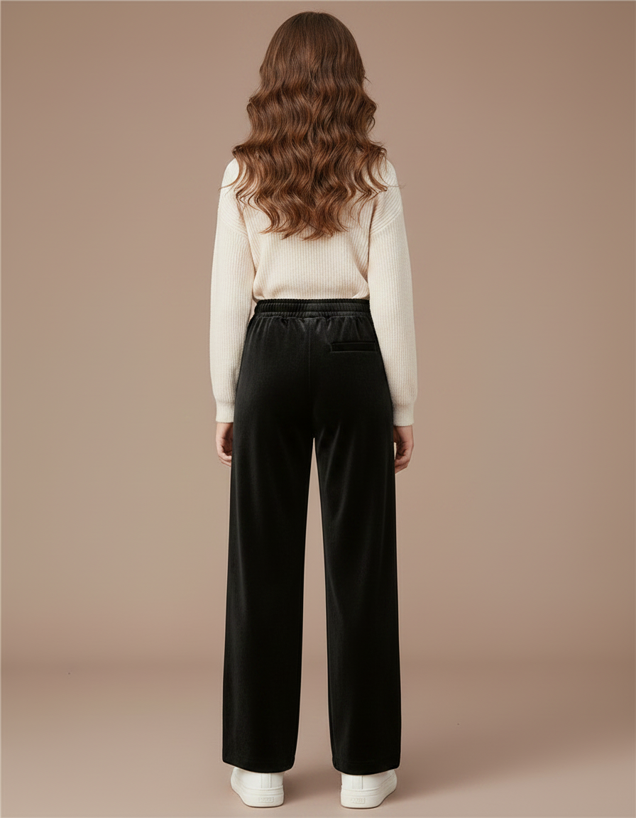 Pantalon Velours Ado - Noir - vue 2