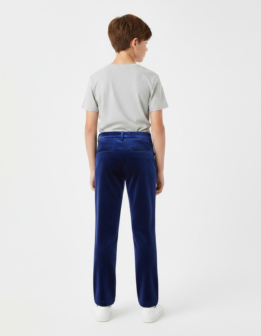 Pantalon Velours Marine - vue 2
