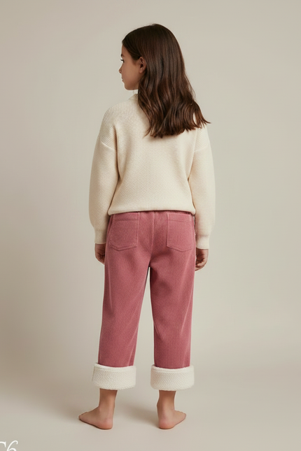 Pantalon Rose Velours - Cordé - vue 2