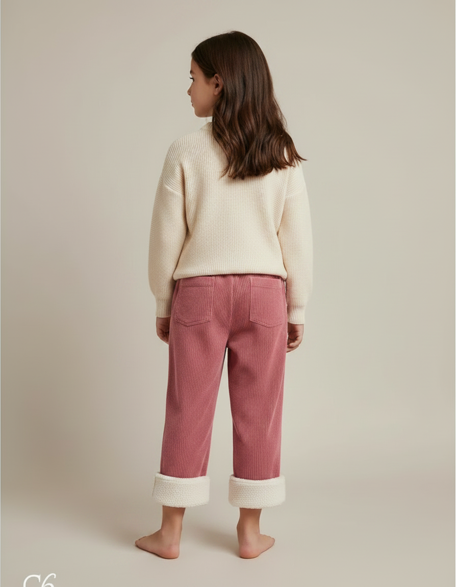 Pantalon Rose Velours - Cordé - vue 2