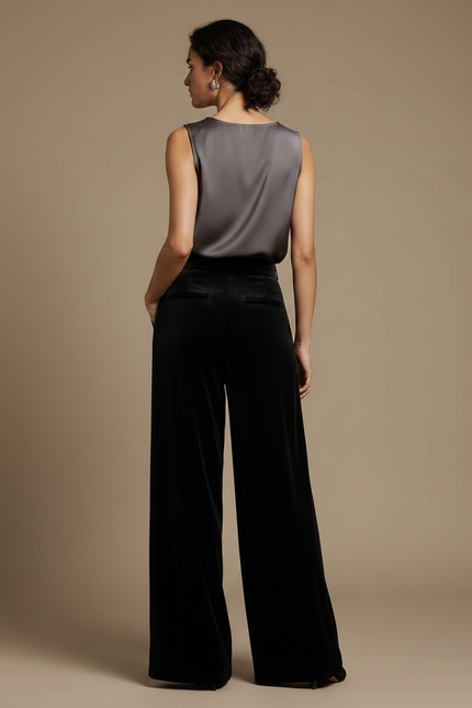 Pantalon De Velour - Noir Velours - vue 2