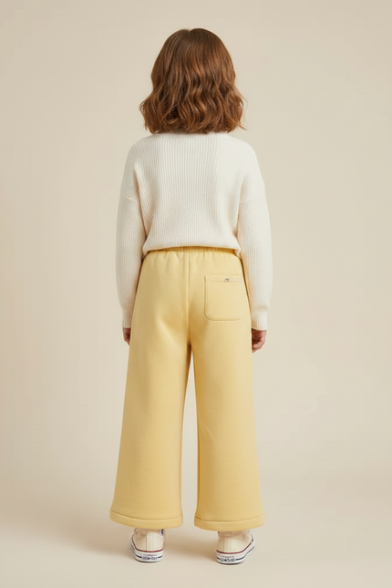 Pantalon Velours Jaune Ample Décontracté Fille - vue 2