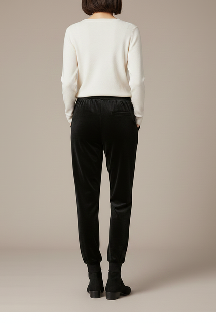 Pantalon D'intérieur Femme Velours Noir - vue 2