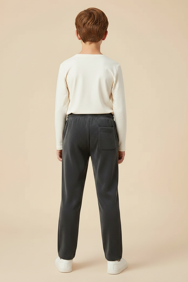 Pantalon Velours Gris Droit Décontracté Enfant - vue 2