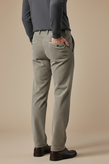 Pantalon Velours Corduroy Homme - Kaki Cordé - vue 2