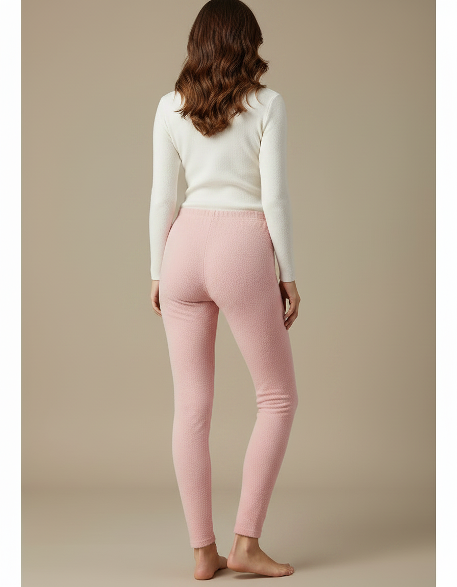 Pantalon Velours Chaud Femme - Rose - vue 2