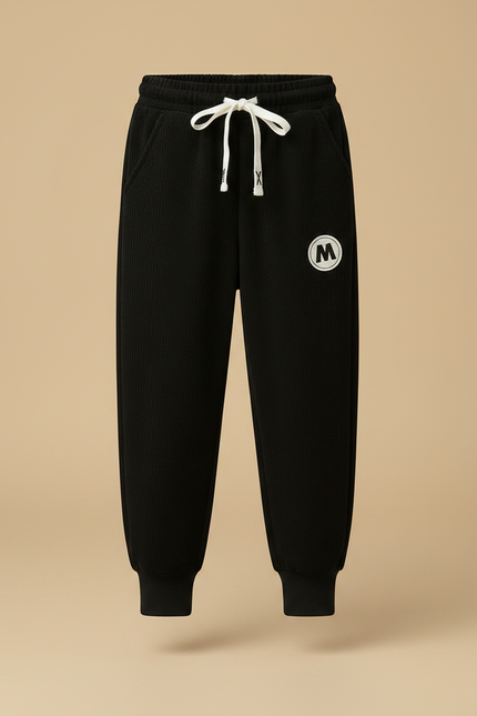 Pantalon Velours Noir Côtelé Enfant Confortable - vue 3