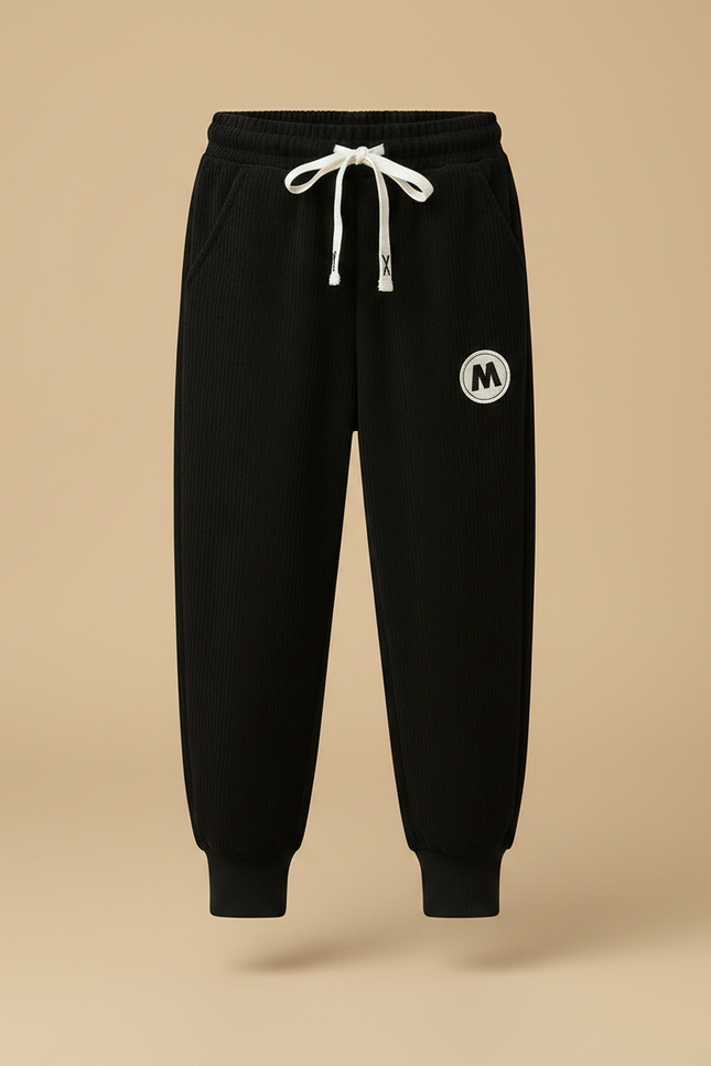 Pantalon Velours Noir Côtelé Enfant Confortable - vue 3