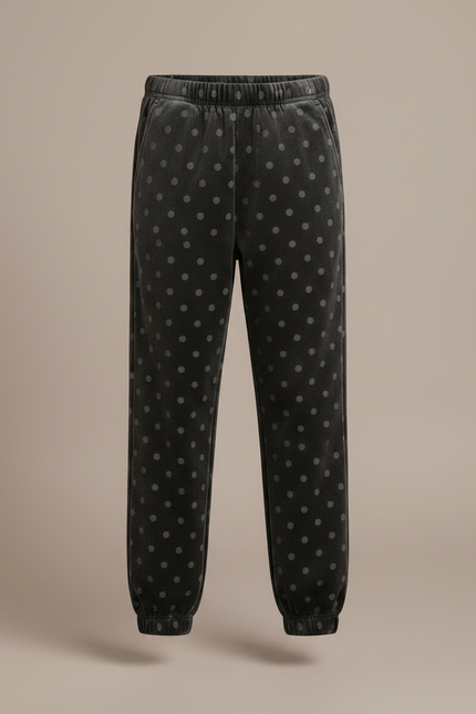 Pantalon Velours Gris Pois Ample Enfant - vue 3