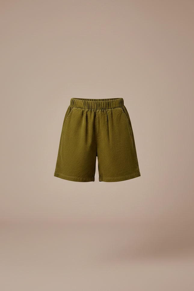 Pantalon Velours Kaki Décontracté Ample Enfant - Cordé - vue 3