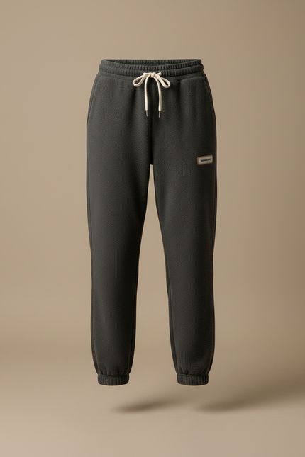 Pantalon Velours Gris Molletonné Confortable Femme - vue 3