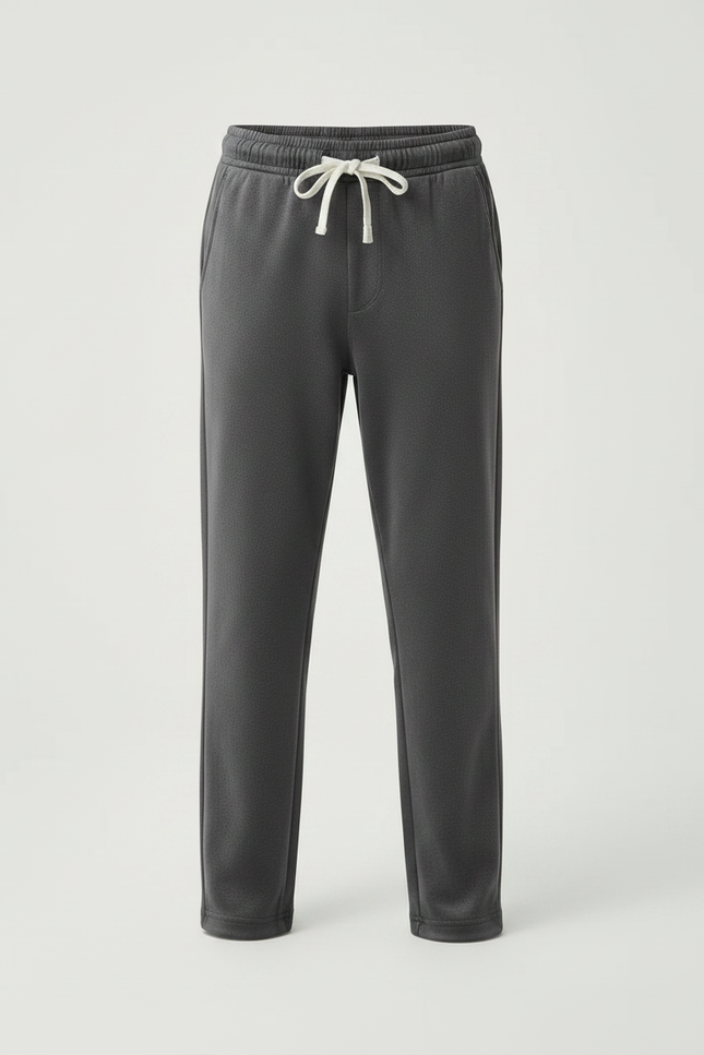 Pantalon Velours Gris Droit Enfant Cordon Confortable - Molleton - vue 3
