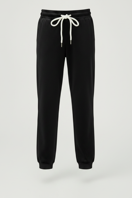 Pantalon Velours Noir Ample Enfant Sportif - vue 3