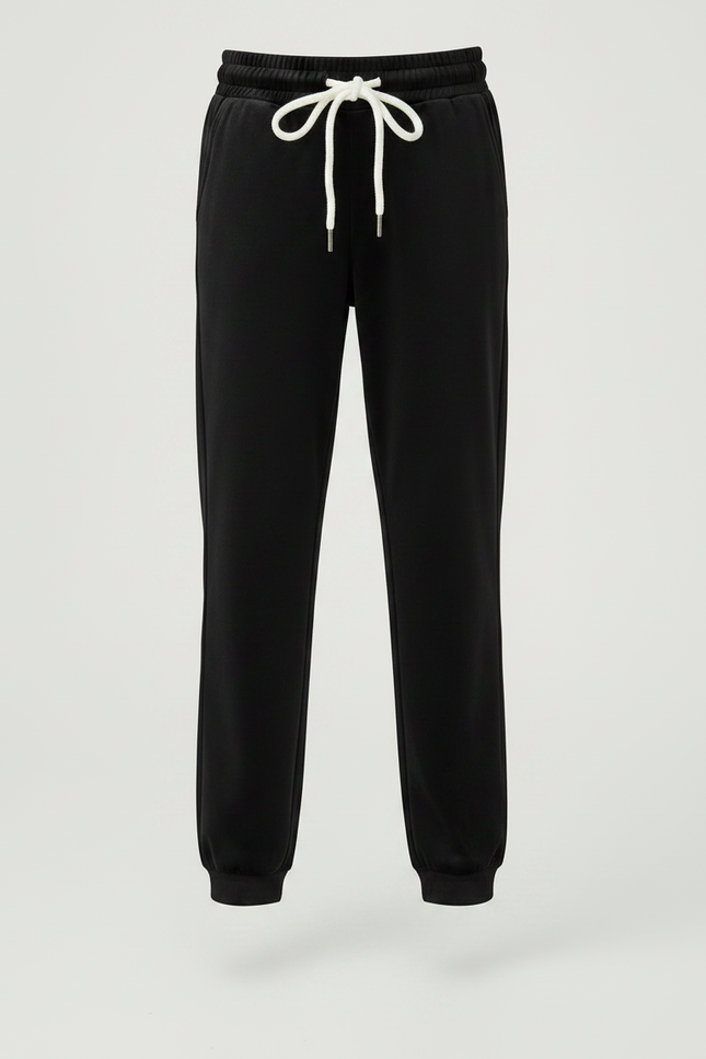 Pantalon Velours Noir Ample Enfant Sportif - vue 3