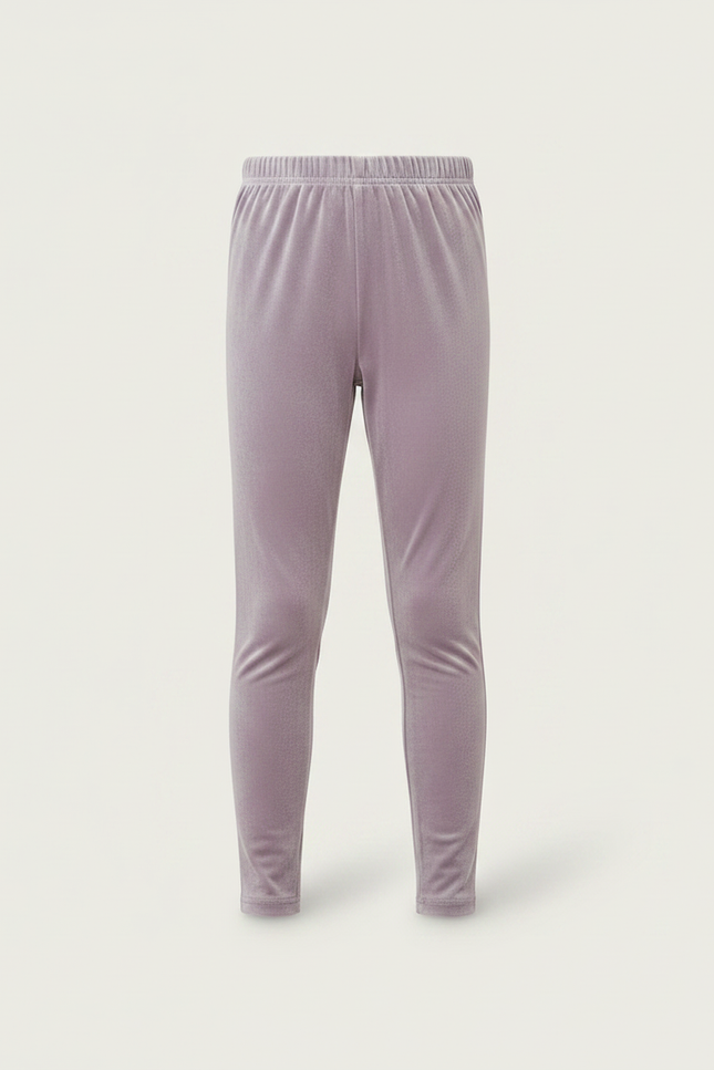 Pantalon Velours Lilas Doux Confortable Enfant - Violet - vue 3