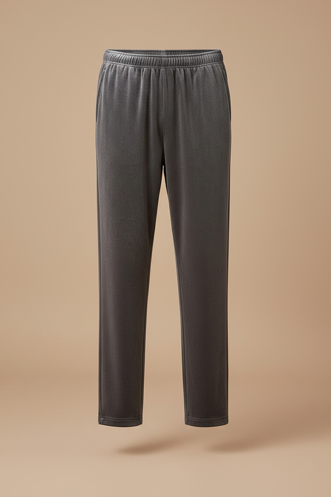 Pantalon Velours Gris Homme Coupe Droite Confortable - vue 3