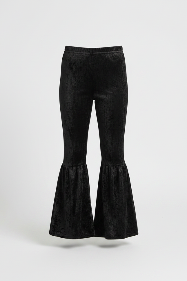 Pantalon Velour Patte D'eph - Noir Velours - vue 3