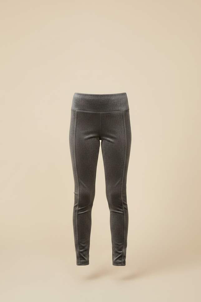 Pantalon Velours Gris Slim Fille Confortable Élégant - vue 3