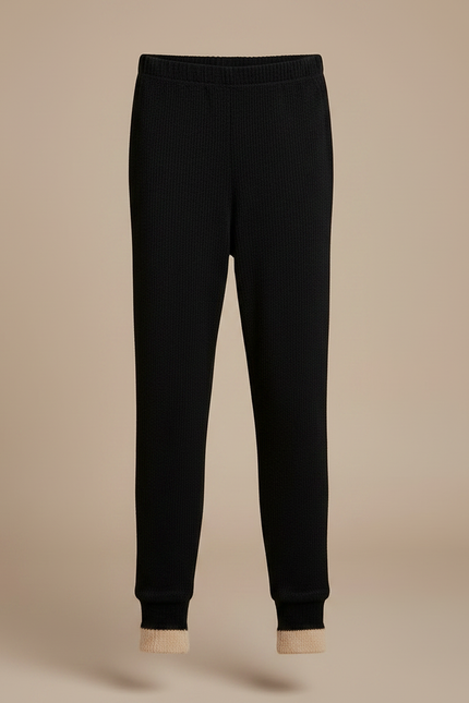 Pantalon Velours Noir Côtelé Doux Enfant - Cordé - vue 3