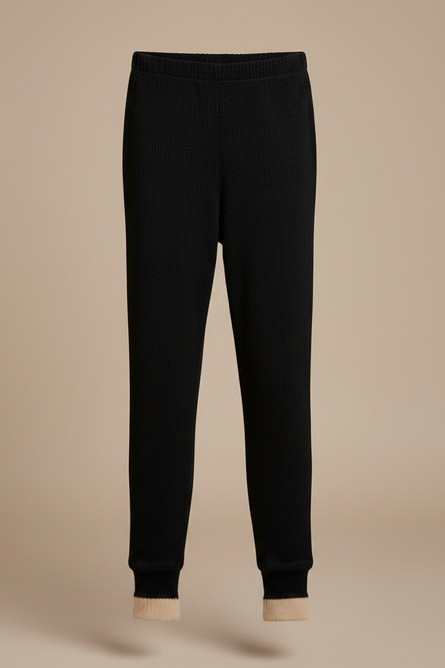 Pantalon Velours Noir Côtelé Doux Enfant - Cordé - vue 3