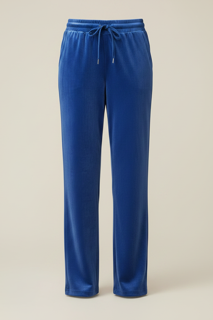 Pantalon Velours Bleu Electrique - vue 3