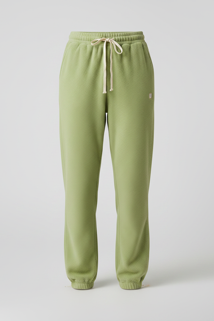 Pantalon Velours Vert Ample Sport Décontracté Femme - vue 3