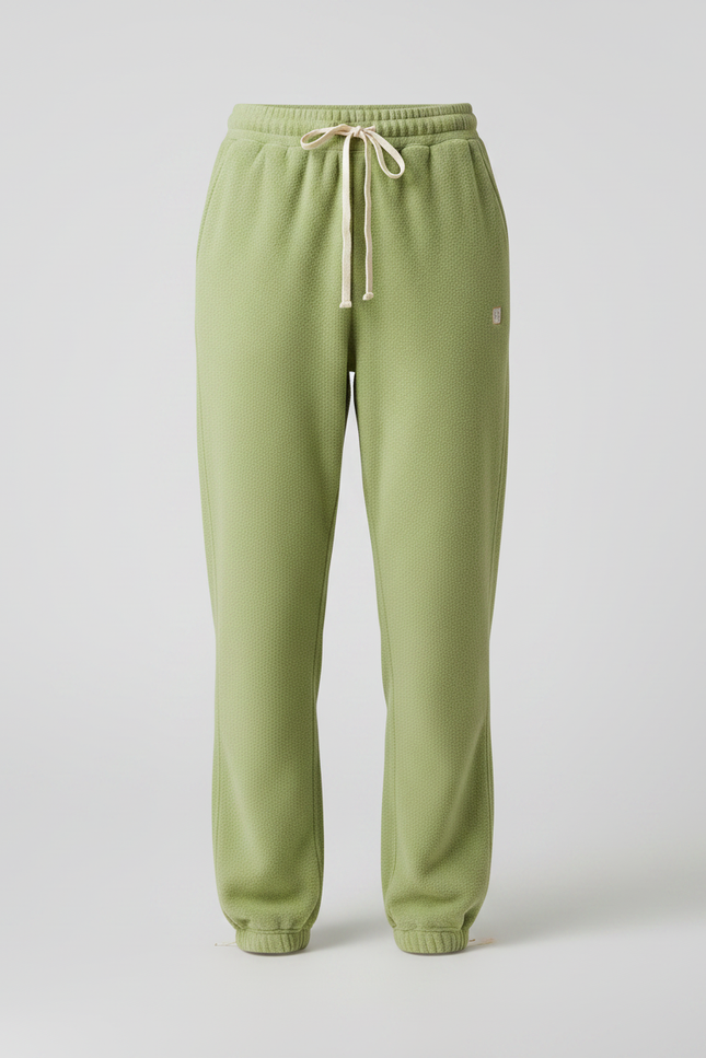 Pantalon Velours Vert Ample Sport Décontracté Femme - vue 3