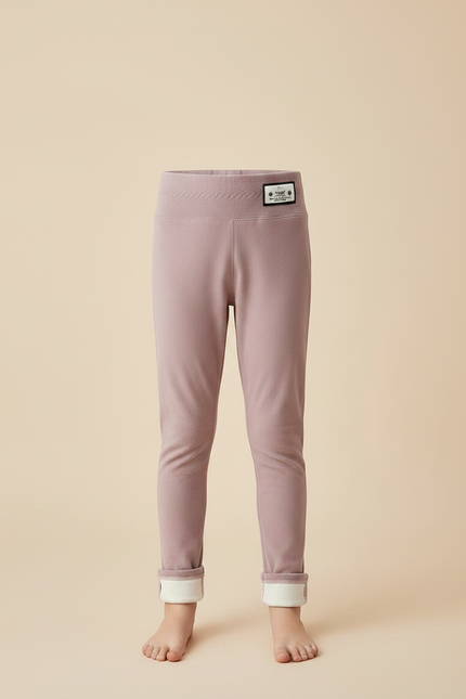 Pantalon Velours Rose Doublé Chaud Enfant - vue 3