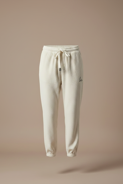 Ensemble Pantalon Velours Femme - Beige Cordé - vue 3
