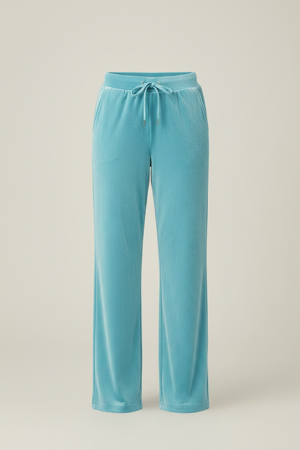 Pantalon Detente Velours Femme - Bleu - vue 3