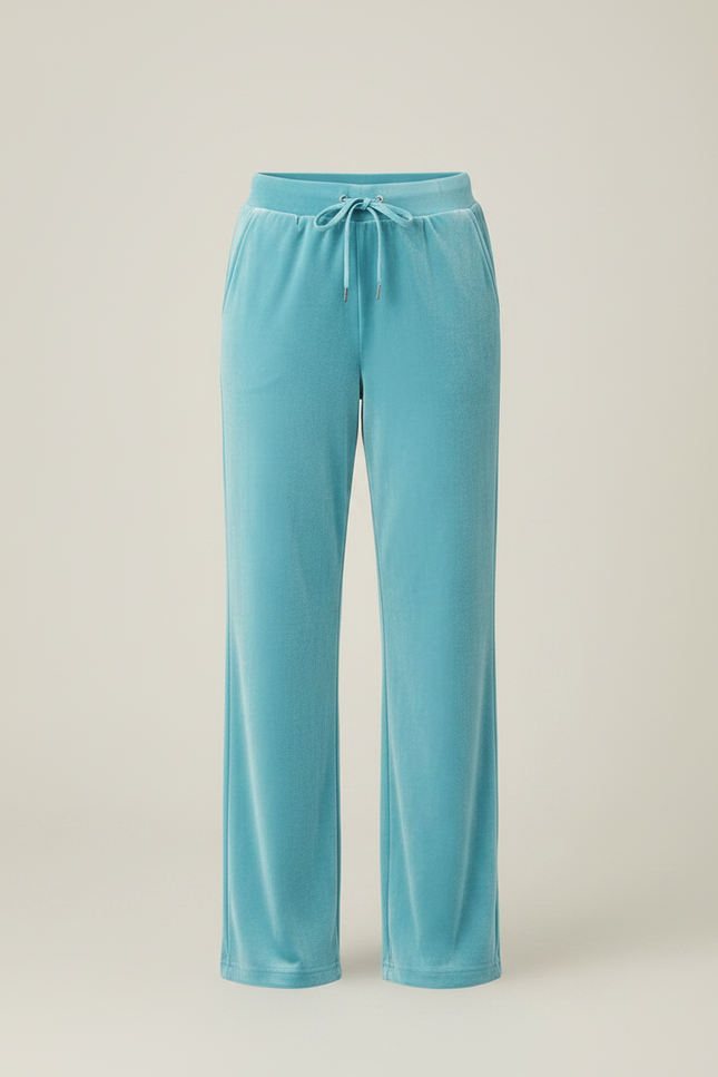 Pantalon Detente Velours Femme - Bleu - vue 3
