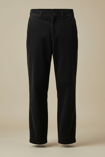 Pantalon Velours Battle Homme - Noir Cordé - vue 3