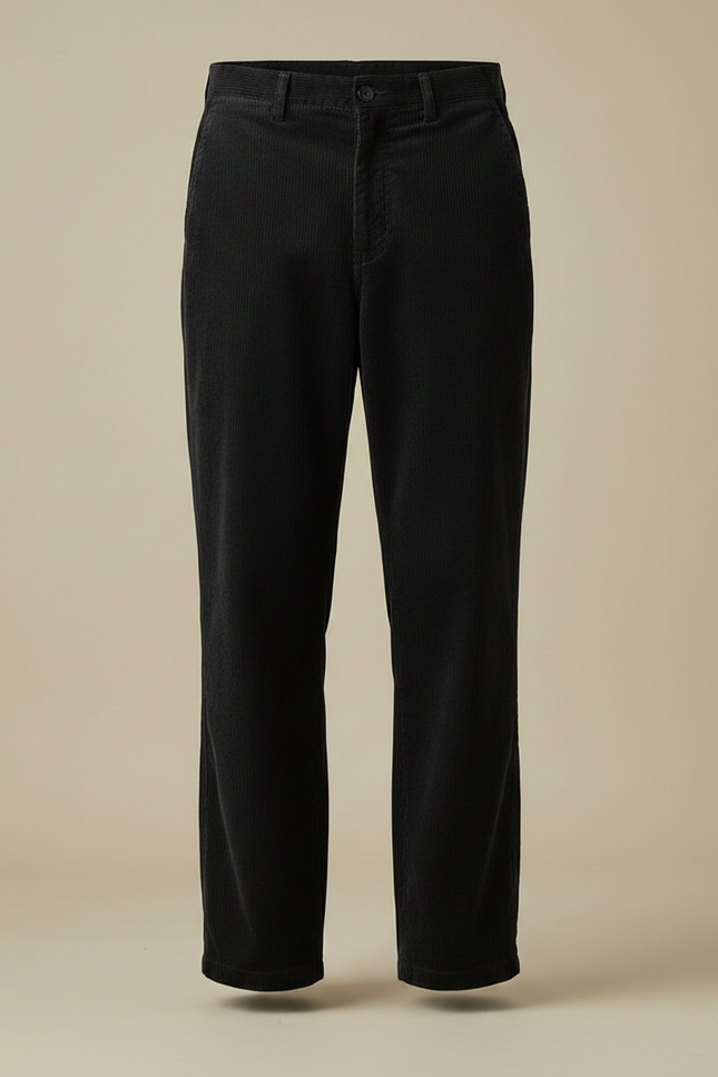 Pantalon Velours Battle Homme - Noir Cordé - vue 3