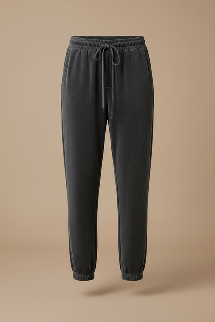 Pantalon Velours Gris Décontracté Confortable Femme - vue 3