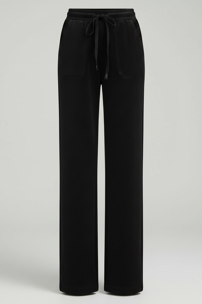 Pantalon Effet Velours - Noir - vue 3