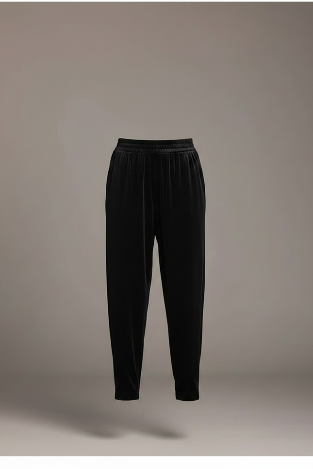 Pantalon Velours Ras Noir Femme - vue 3