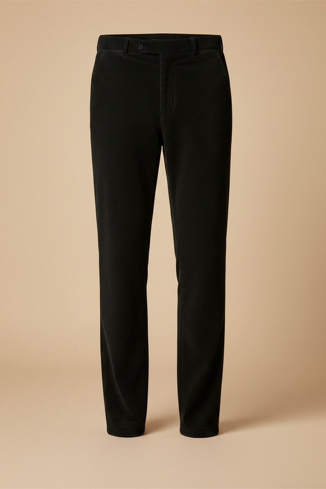 Pantalon Noir Velours Homme - Cordé - vue 3