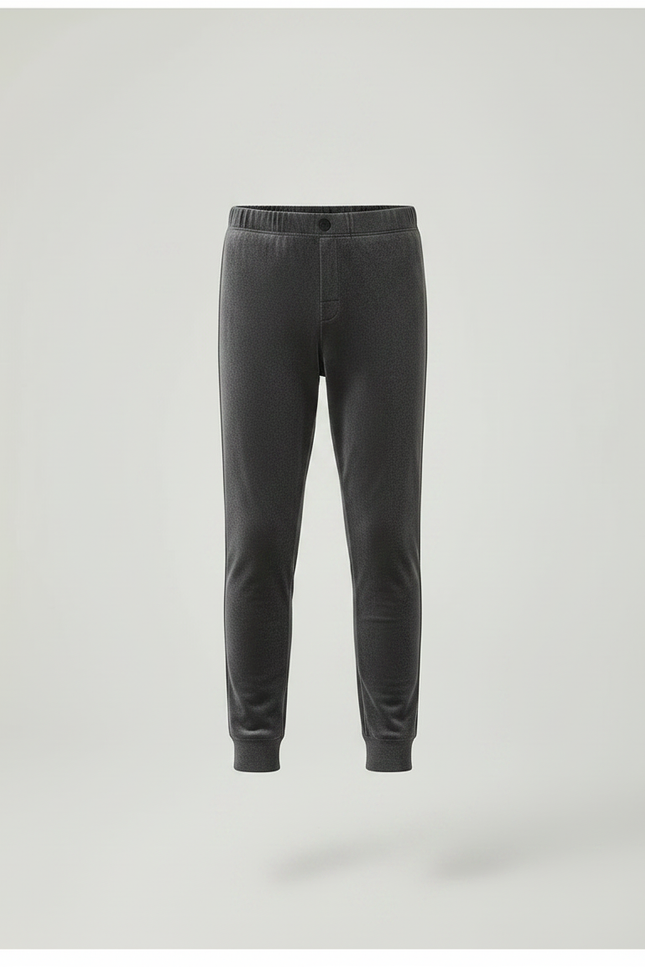 Pantalon Velours Gris Slim Molletonné Enfant - vue 3