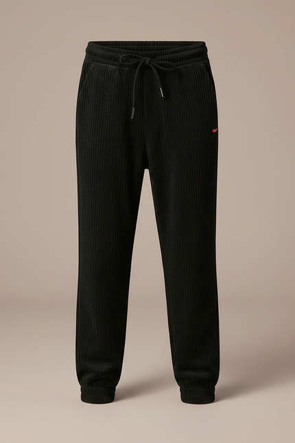 Pantalon Velours Noir Côtelé Jogger Garçon - Cordé - vue 3