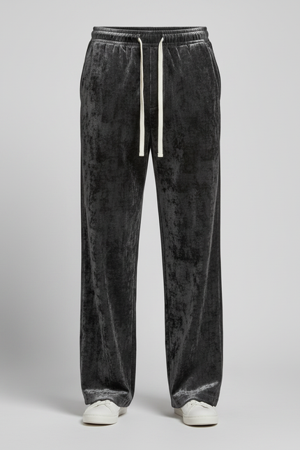 Pantalon Jogging Velours Homme - Gris - vue 3