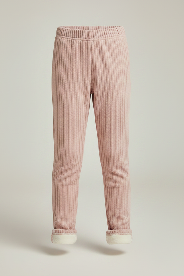 Pantalon Velours Côtelé Rose Chaud Enfant - Cordé - vue 3