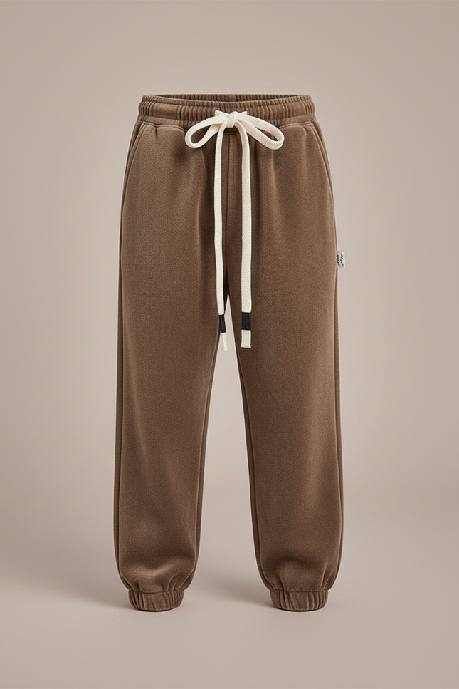 Pantalon Velours Marron Chaud Décontracté Épais Enfant - vue 3