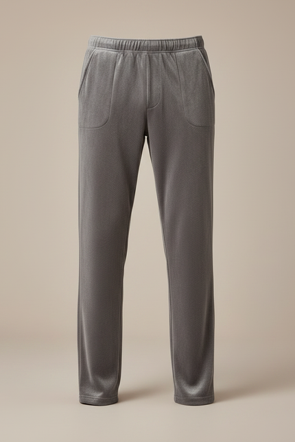 Pantalon Velours Gris Homme Ample Doux Confortable - vue 3